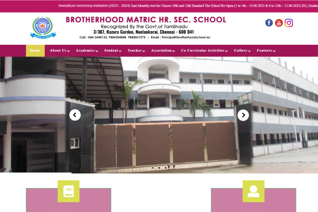 Brotherhood Matriculation Higher Secondary School: A Legacy of Quality Education
