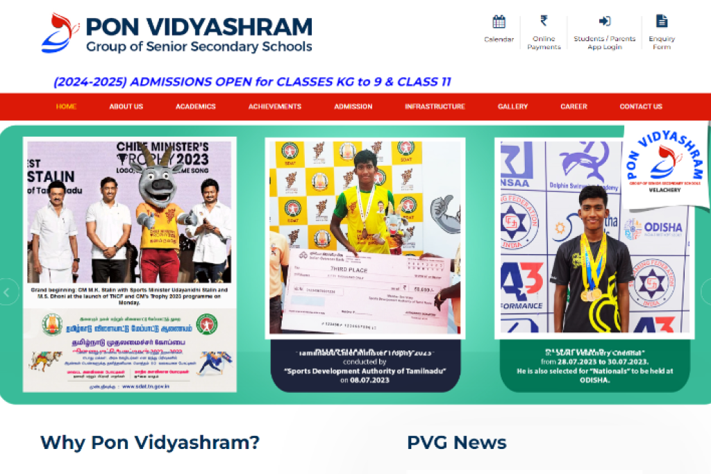 Pon Vidyashram Group of Senior Secondary Schools: A Premier Educational Institution in Chennai
