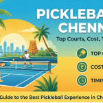 Pickleball Chennai court with players during a friendly game